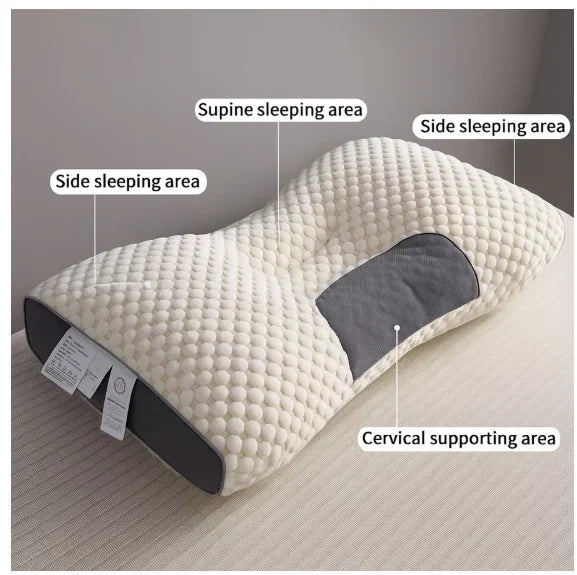 Travesseiro Cervical Ergonômico 74 x 48 cm em Algodão