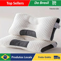 Travesseiro Cervical Ergonômico 74 x 48 cm em Algodão