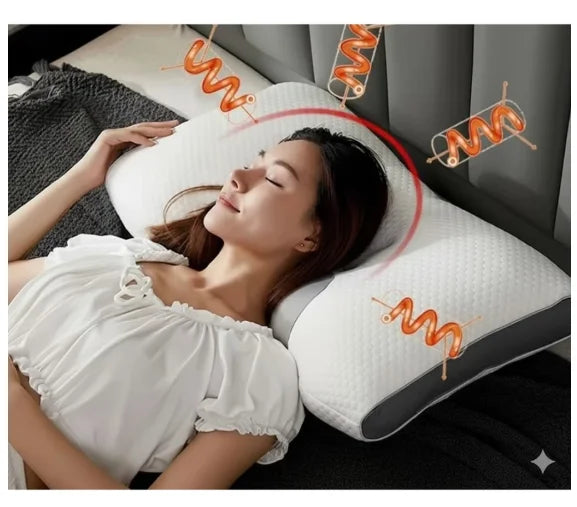Travesseiro Cervical Ergonômico 74 x 48 cm em Algodão