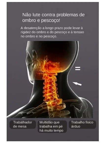 Travesseiro Cervical Ergonômico 74 x 48 cm em Algodão