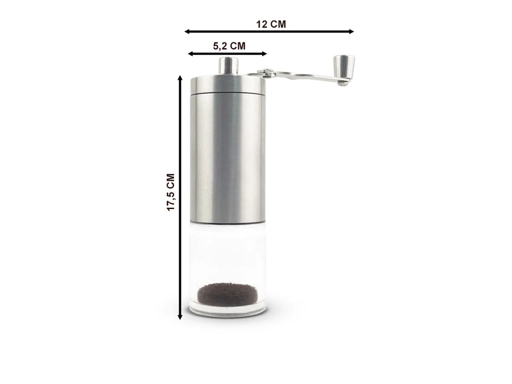 Moedor de Café Manual em Inox com Mó de Cerâmica Ajustável