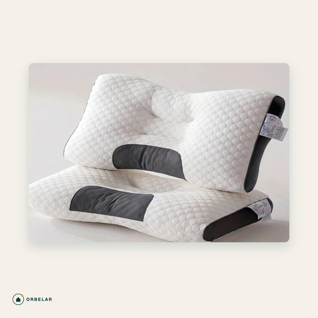 Travesseiro cervical ergonômico Orbelar em algodão, 74 x 48 cm